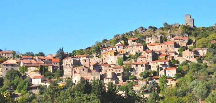 vue du village de vieussan